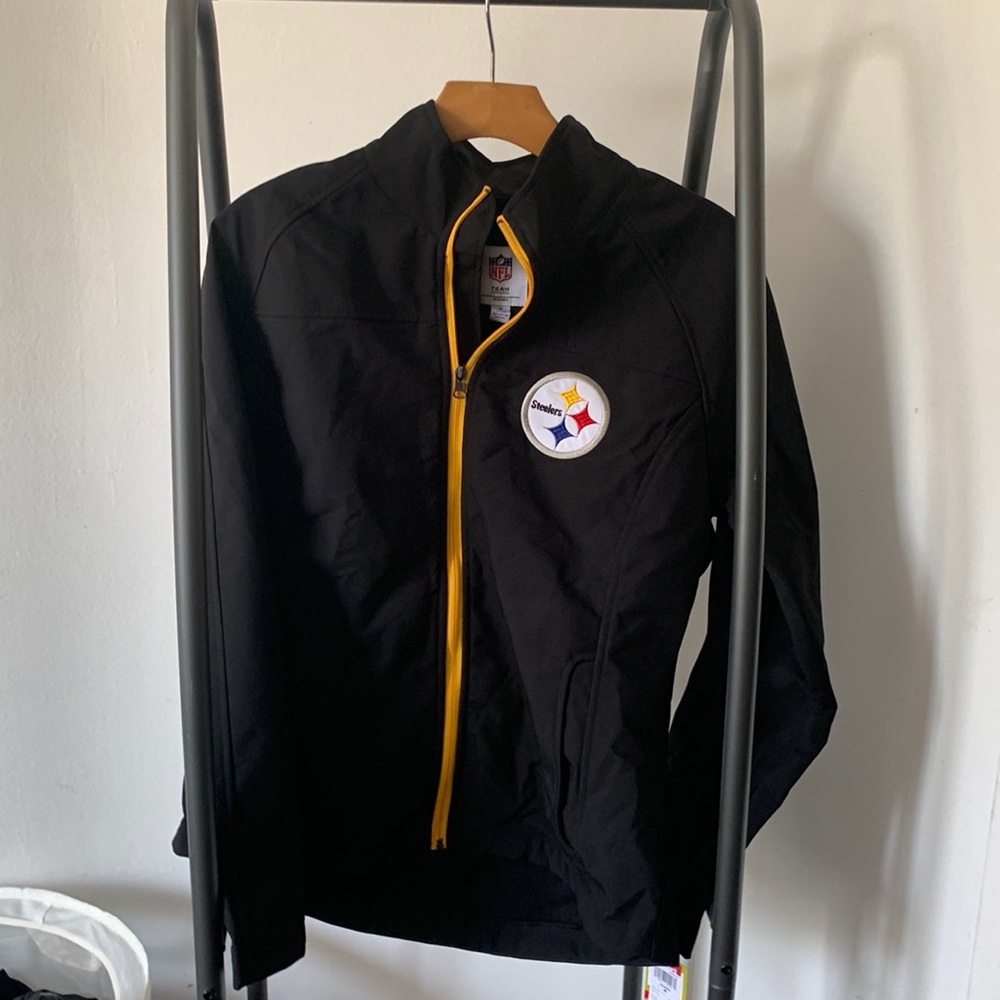 Women's Black/Gold Pittsburgh Steelers Generation Full-Zip Jacket - Picture 1 of 9